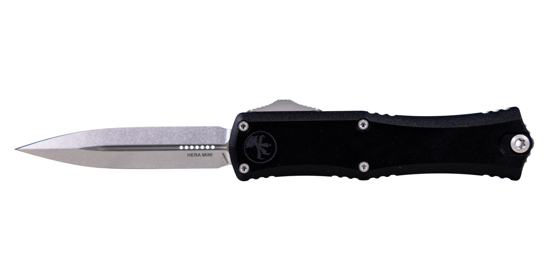 Microtech Mini Hera II D/E OTF Bayonet Point Knife, Black - 1702M-10