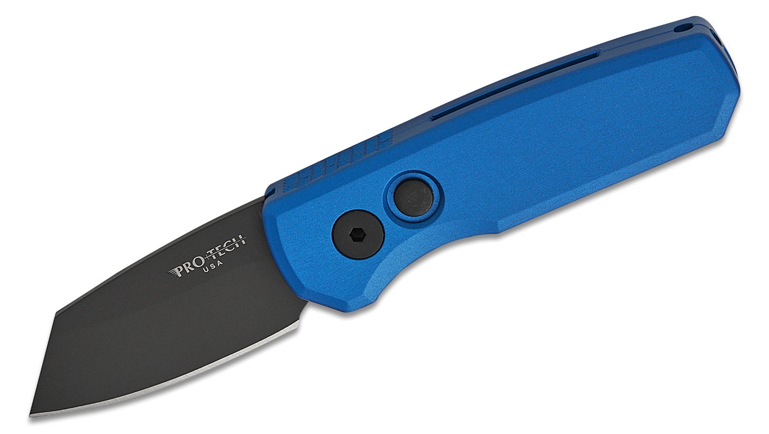 Pro-Tech Runt 5 Automatic Folding Reverse Tanto Knife, Blue - PTKR5203BL