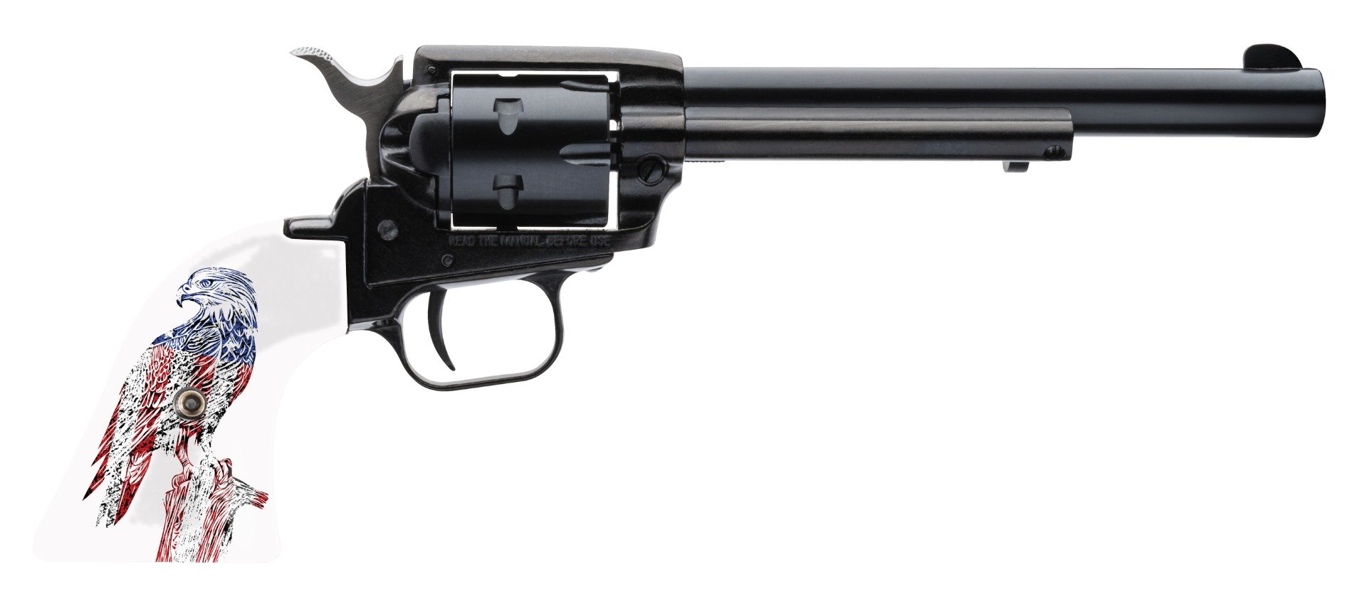 Heritage Rough Rider 22 LR 6 Shot 6.5" Revolver,  Patriot Eagle Grip - RR22B6-PE - Heritage