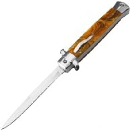 Master Cutlery Stilleto OTF Spear Point Knife, Desert Pearl - PK-50