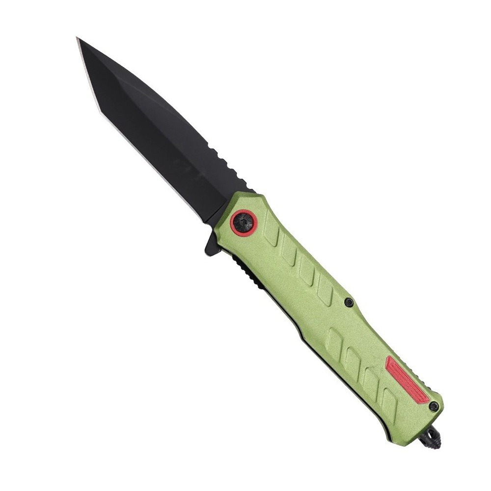MTech USA A2032 Folding Tanto Knife, Green - MT-A2032GN