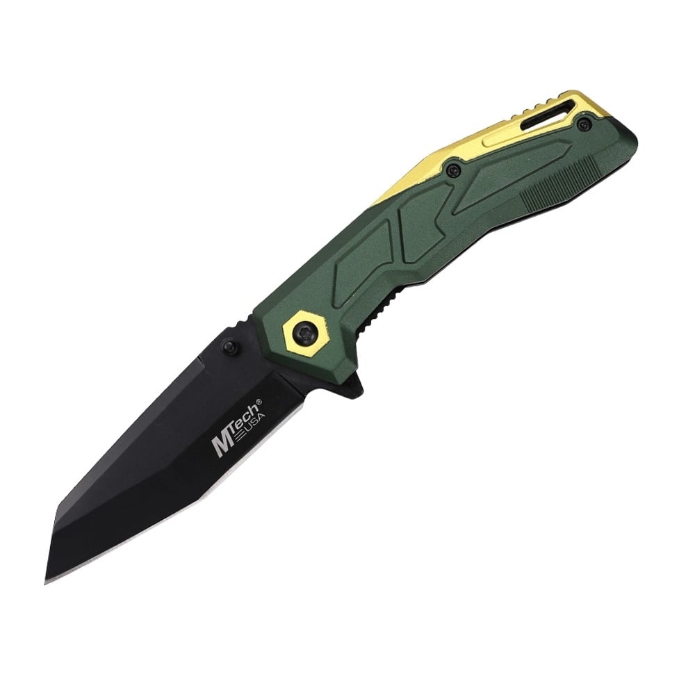 MTech USA A2034 Folding Reverse Tanto Knife, Anodized ODG - MT-A2034OD