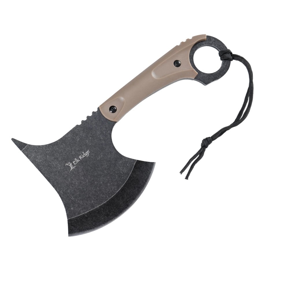 Elk Ridge Cleaver Style Axe, Brown - ER-2AXEBN