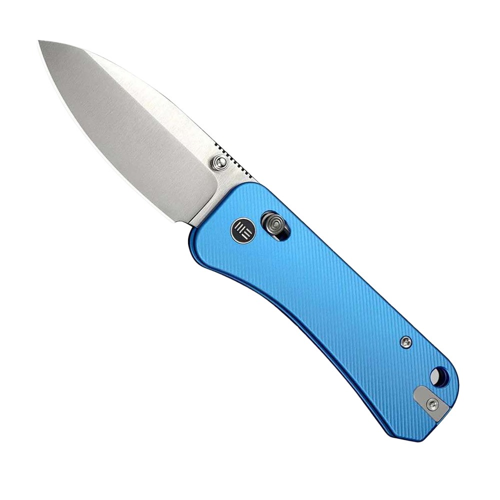 WE Knife Co. Banter 2 Drop Point Knife, Blue Aluminum - WE23075-1