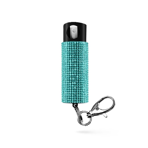 Guard Dog Bling it On Pepper Spray w/ Keychain, Teal - PS-GDBO-TL - Guard Dog