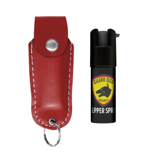 Guard Dog Soft Case Pepper Spray w/ Keychain, Red - PS-GDSC-RD