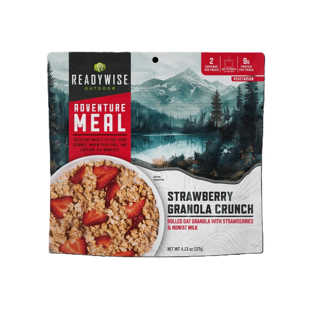 ReadyWise Freeze Dried Strawberry Granola Crunch 6 Count Adventure Meal - RW05-803