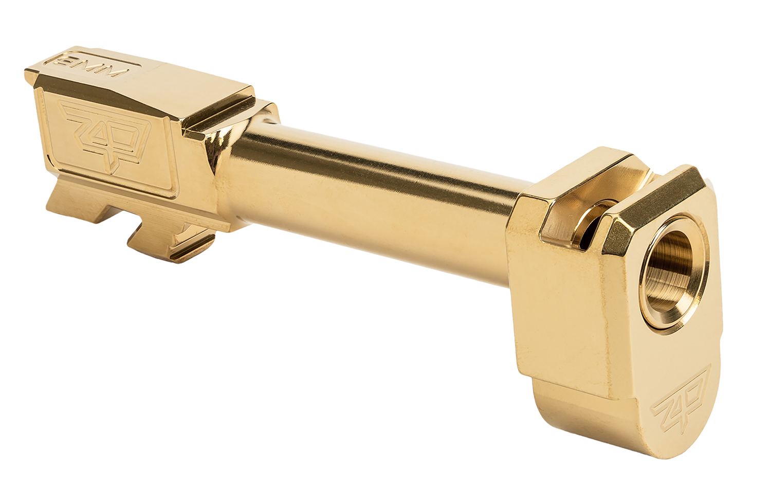 Zaffiri Precision Threadless Compensator for Glock 43/43X, TiN/Gold - ZP.43BTCG - Zaffiri Precision
