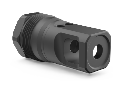 Breek Arms Plan B Echo Single Port Muzzle Brake 5/8x24, Black - BRK4431 - Breek Arms