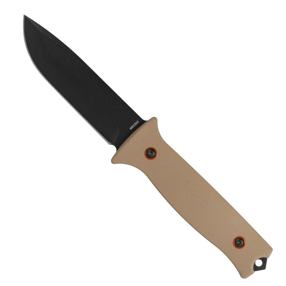 704 Gear Baron Fixed Blade Drop Point Knife, Flat Dark Earth - FB-T-14 - 704 Gear