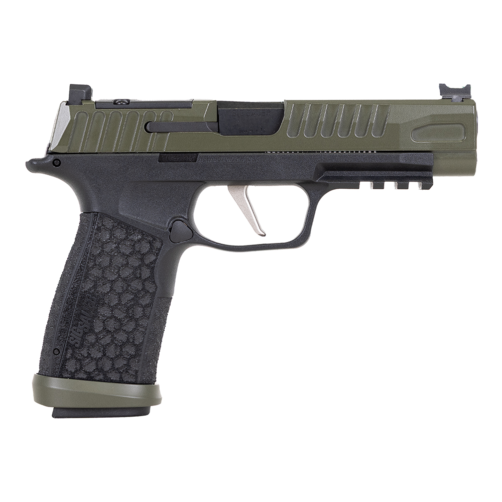 Sig Sauer P365 Fuse Compact 4.3" 9mm (2)21rd/(1) 17rd Pistol, Crocodile Green - SG365XF9BFOCROCCAMOSKY