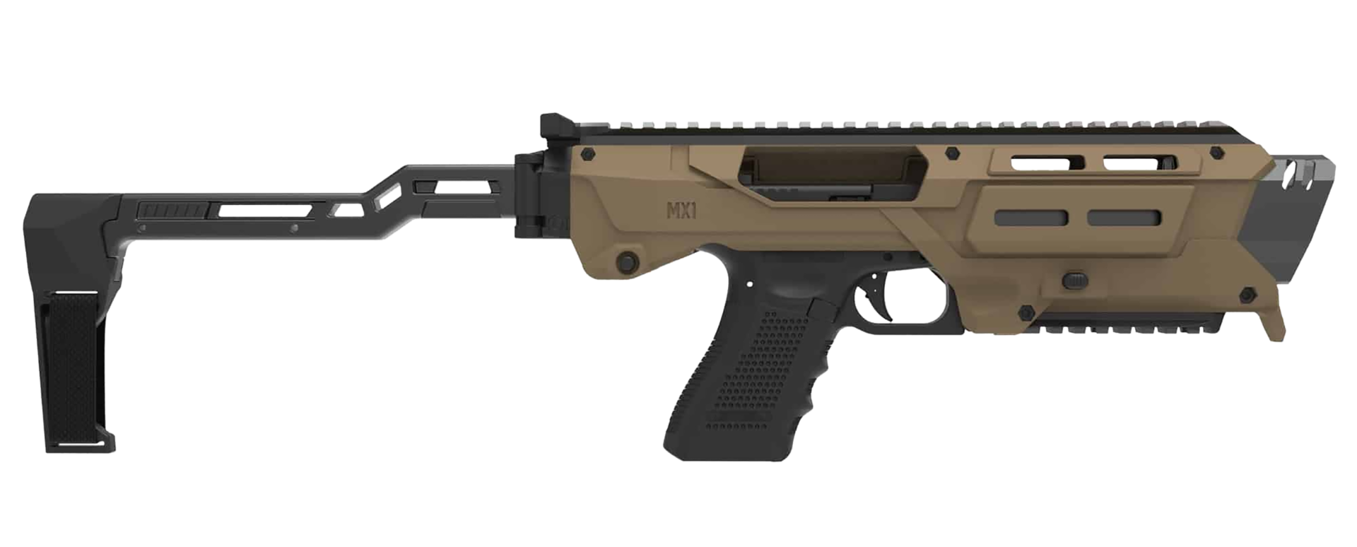 Meta Tactical MX-1 Conversion Kit for All Glock Pistols, Tan - Meta Tactical