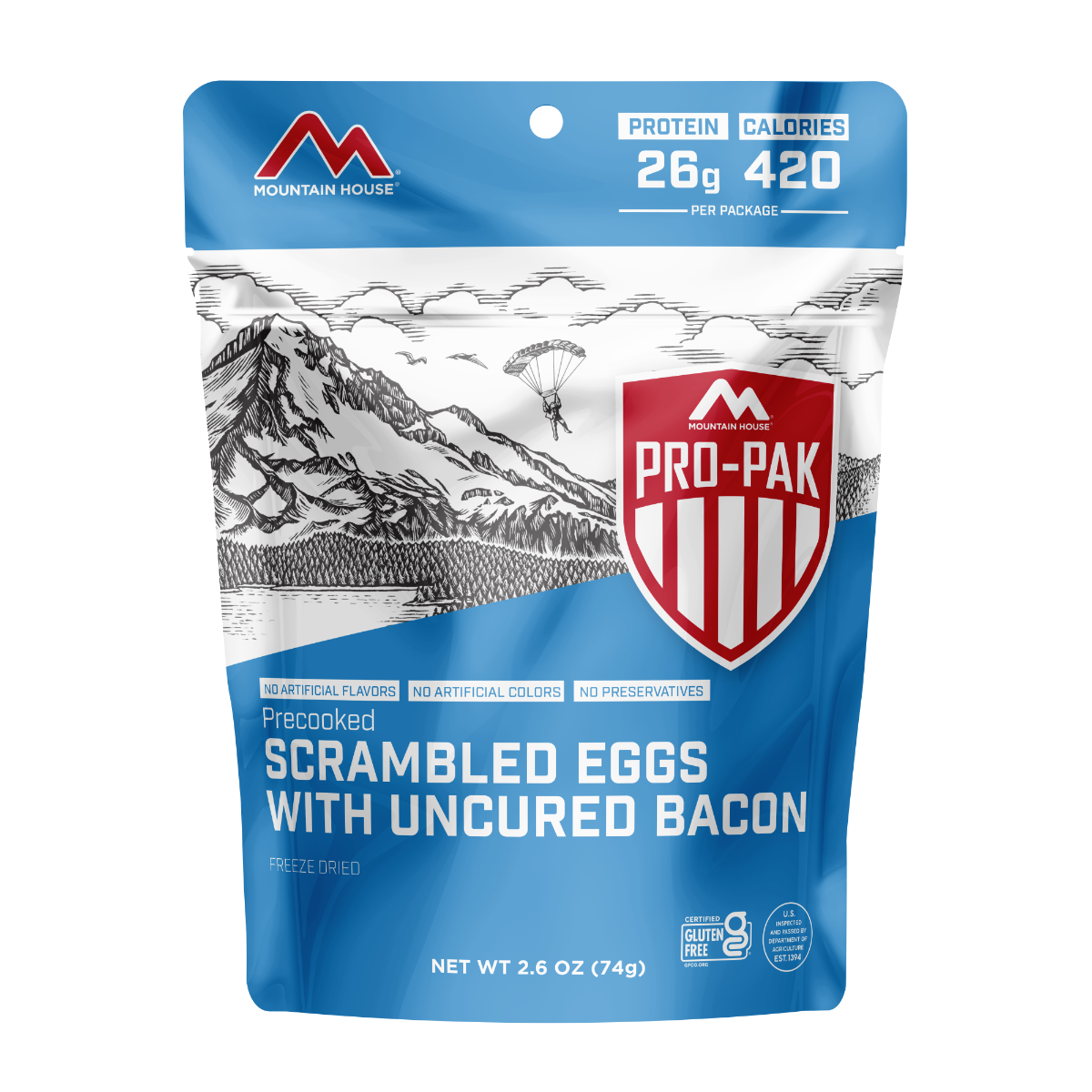Mountain House Pro-Pak Freeze Dried Scrambled Eggs w/ Uncured Bacon - 50457