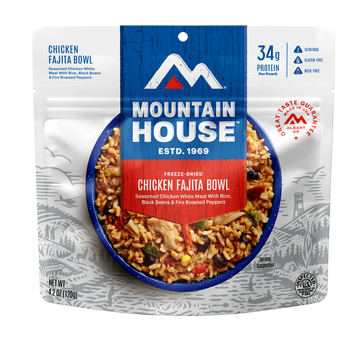 Mountain House Freeze Dried Chicken Fajita Bowl - 55175