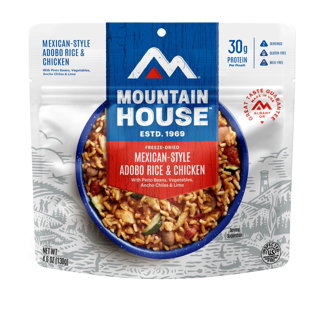 Mountain House Freeze Dried Mexican Style Adobo Rice & Chicken - 55176
