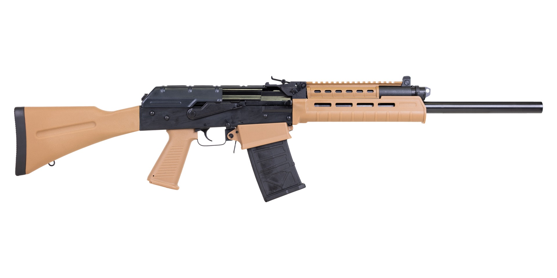 JTS 18.7" 12ga (2)5rd Shotgun, FDE - M12AK-T1A-BR - Jts Shotguns