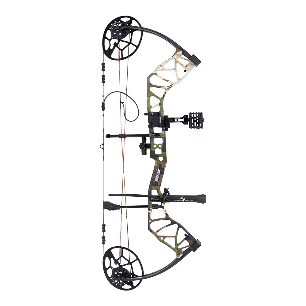 Bear Archery Legit Maxx RTH 70LB RH Compound Bow, Emerge 2.0/Black