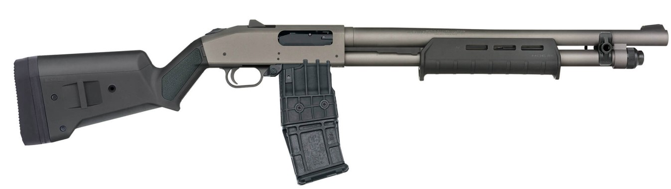 Mossberg & Sons 590M PRO 18.5" 12 Gauge 10rd, Tungsten/Black - Mossberg