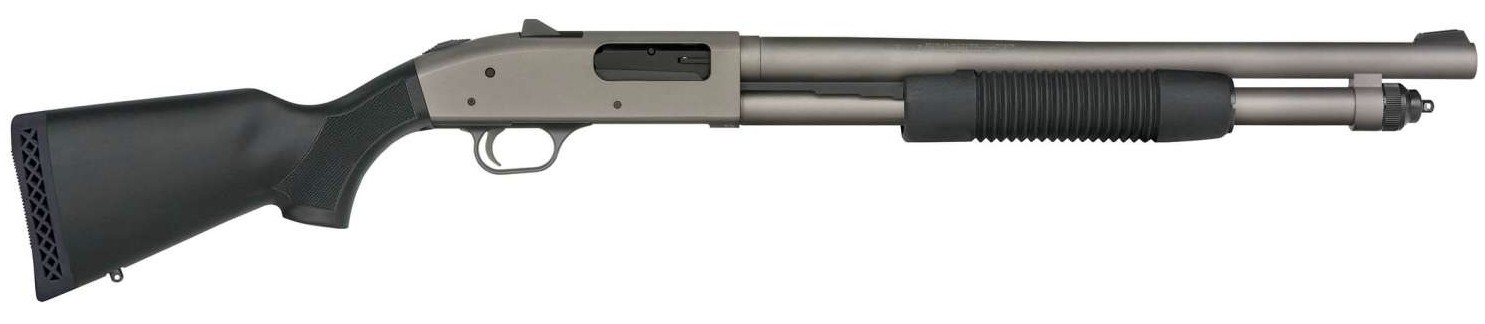 Mossberg & Sons 590A1 Pro 18.5" 12 Gauge 6rd, Tungsten - Mossberg