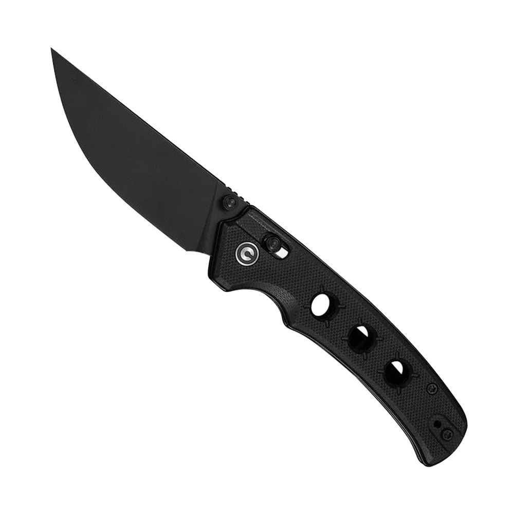 CIVIVI Noctis Folding Straight Back Knife, Black - C24020C-1