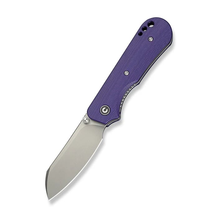CIVIVI Crabby Folding Sheepsfoot Knife, Purple - C24055-2 - Civivi