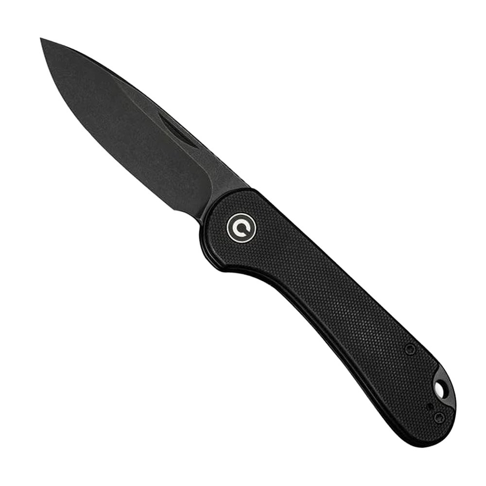 CIVIVI Elementum Drop Point Slip Joint Knife, Black - C18062AJ-1
