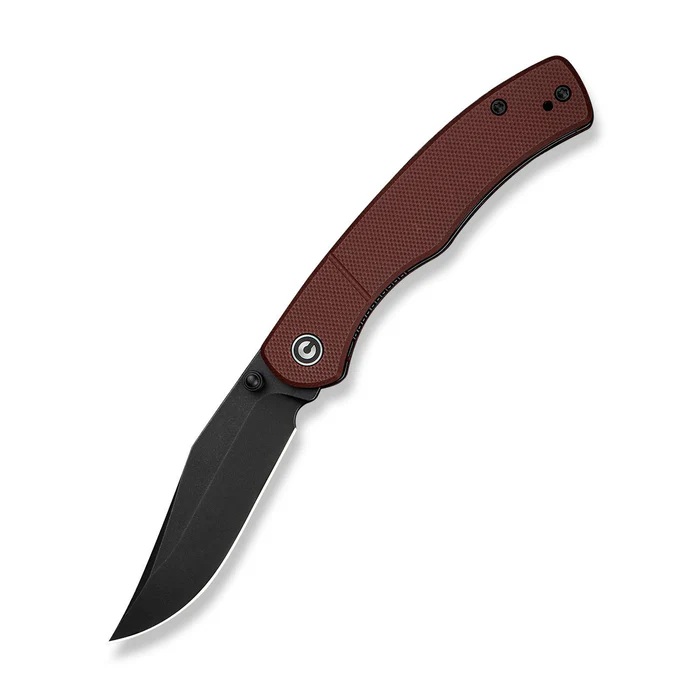CIVIVI Clingman Folding Clip Point Knife, Burgundy - C23065-2