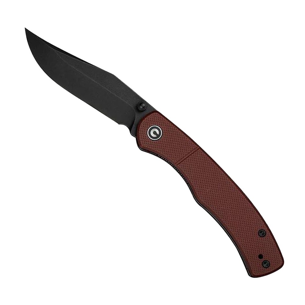 CIVIVI Clingman Folding Clip Point Knife, Burgundy - C23065-2