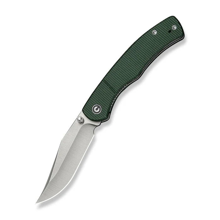 CIVIVI Clingman Folding Clip Point Knife, Green - C23065-4