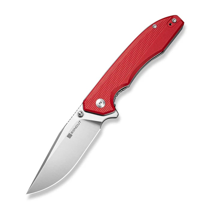 SENCUT Sylor Folding Clip Point Knife, Red - S25056-3