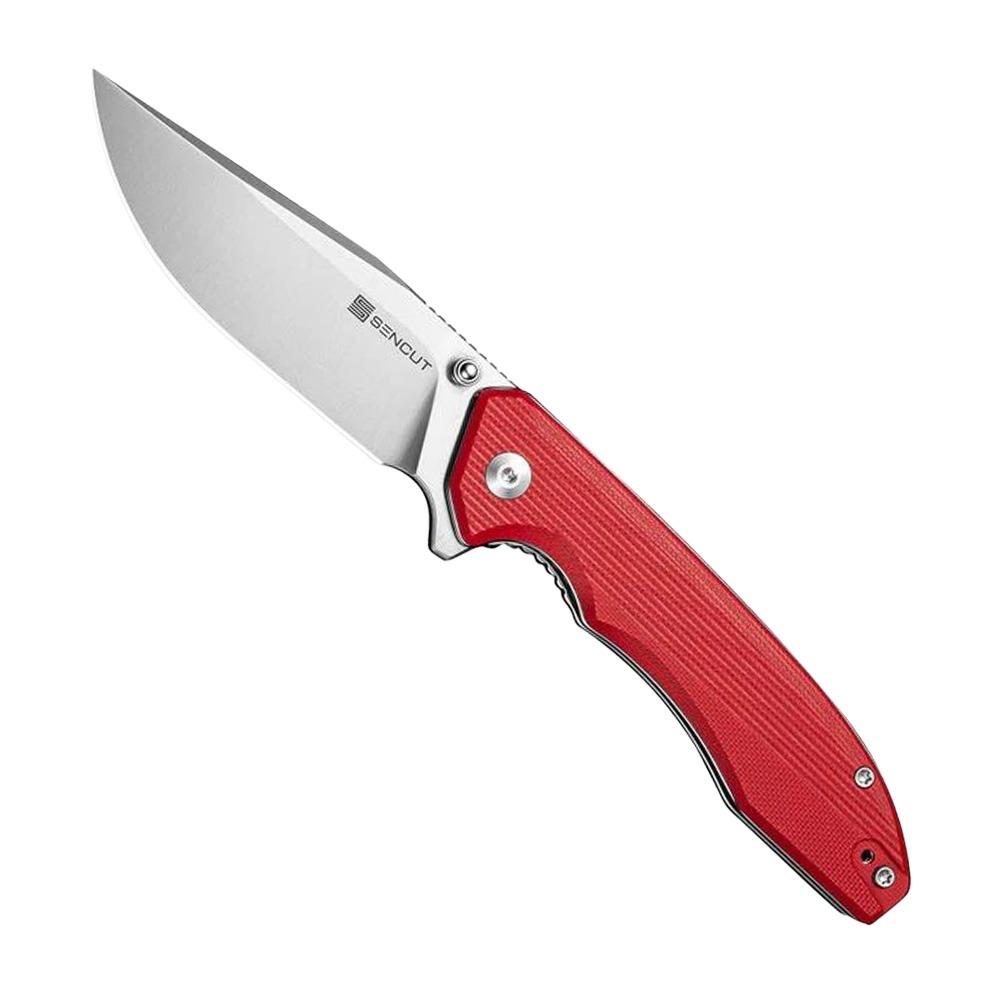 SENCUT Sylor Folding Clip Point Knife, Red - S25056-3 - Sencut Knives