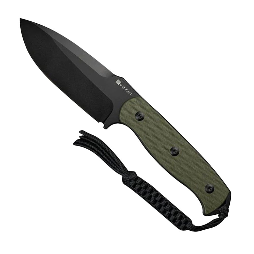 SENCUT Toxodon Fixed Blade Drop Point Knife, OD Green - S24036-2 - Sencut Knives