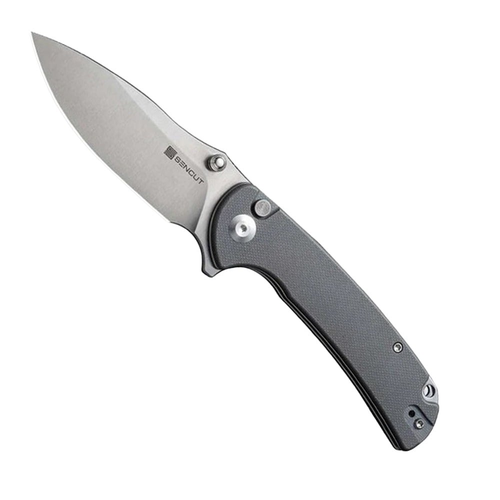 SENCUT Pulsewave Folding Drop Point Knife, Gray - S23032-2 - Sencut Knives