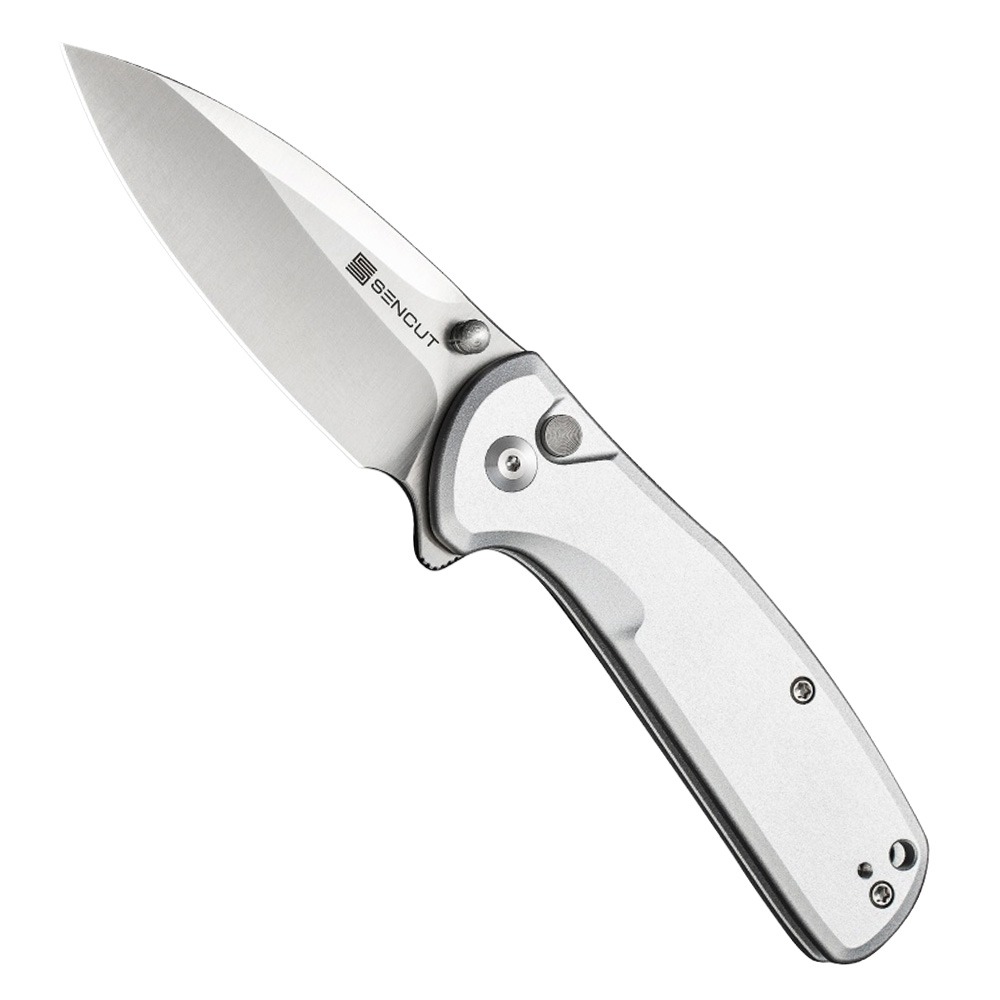 Sencut Knives SENCUT ArcBlast Folding Drop Point Knife, Silver - S22043B-2