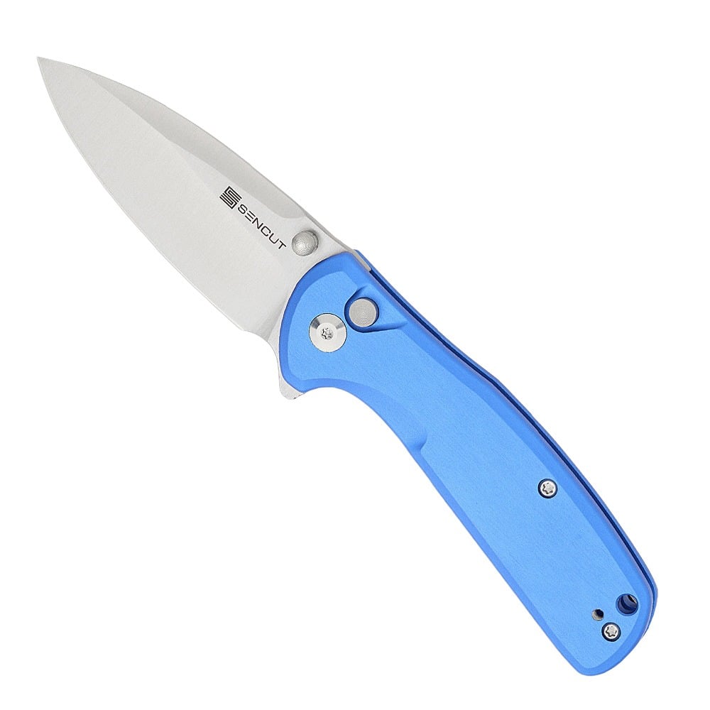 SENCUT ArcBlast Folding Drop Point Knife, Blue - S22043B-3 - Sencut Knives
