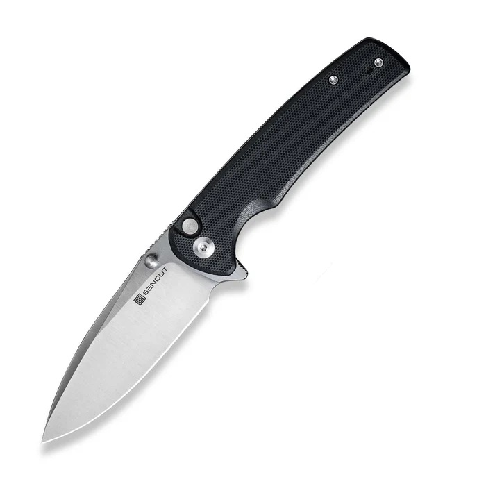 SENCUT Sachse Folding Drop Point Knife, Black - S21007-5
