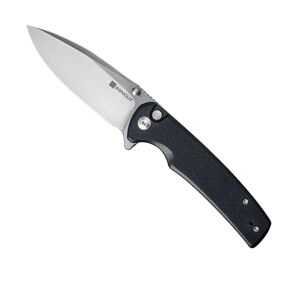 SENCUT Sachse Folding Drop Point Knife, Black - S21007-5 - Sencut Knives