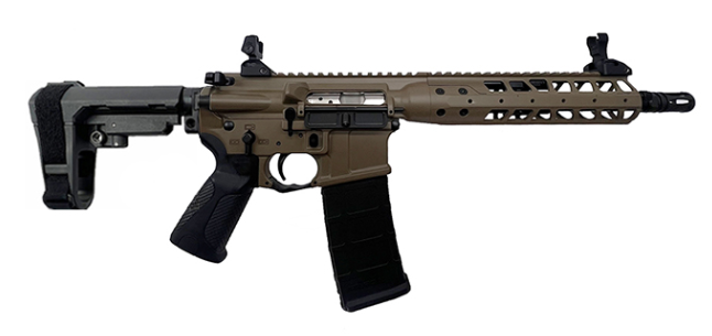 Lwrc LWRC IC A5 10.5" .300 BLACKOUT AR Pistol W/ SBA3 BRACE, FDE