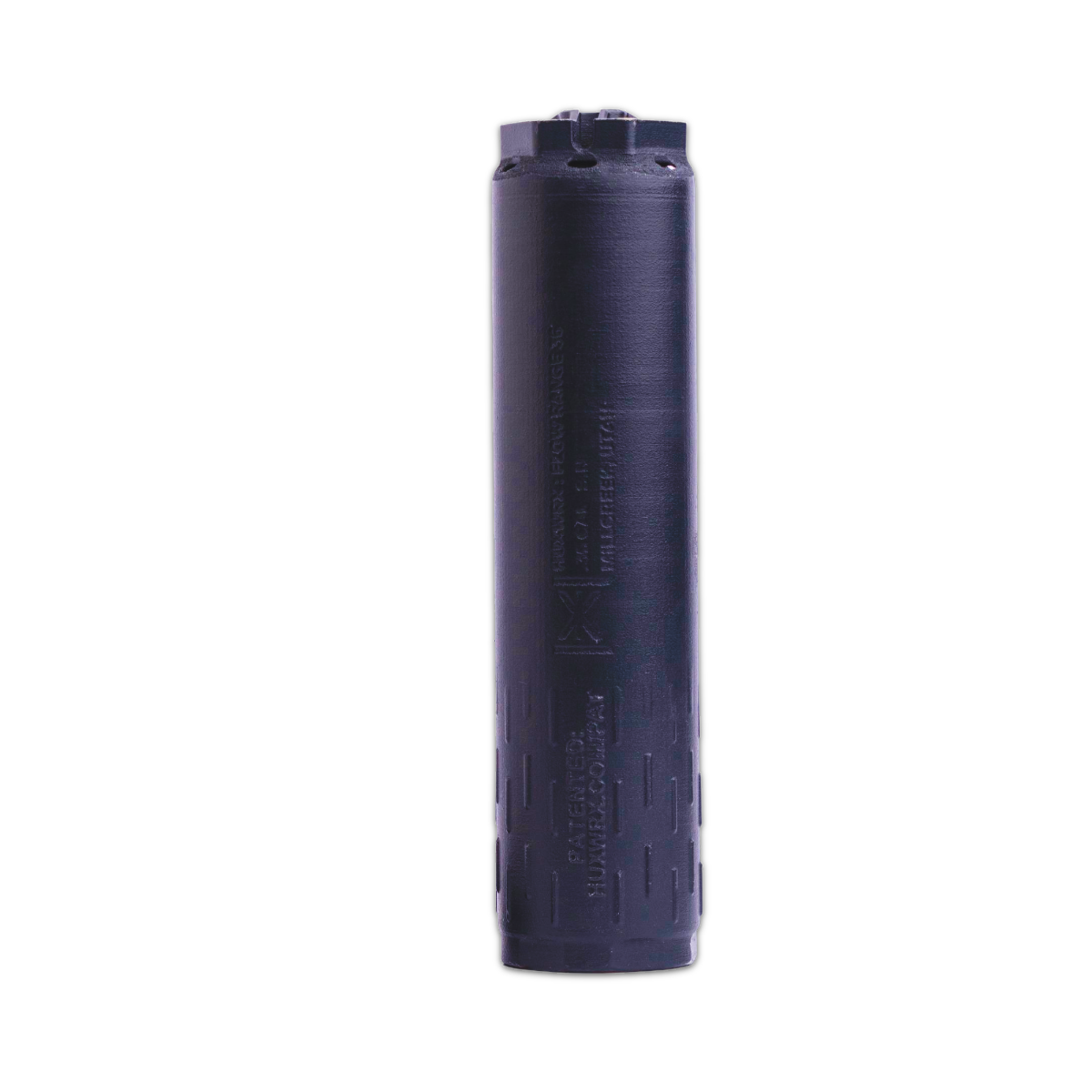 HUXWRX FLOW Range 36 Titanium DT Suppressor, Black - 3727 - Huxwrx Safety Company