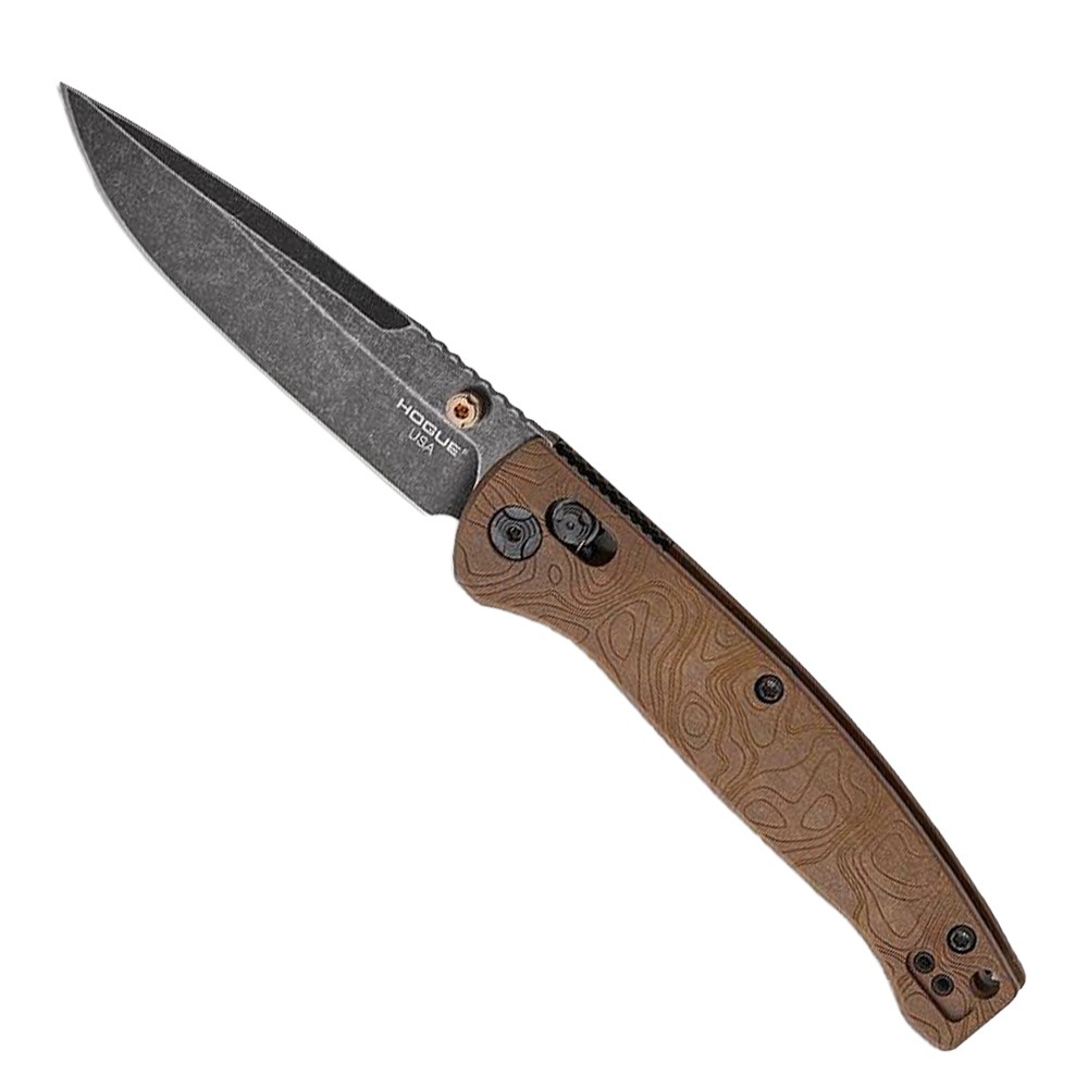 Hogue Hogue Mysto Manual Folding Drop Point Knife, Earth - 24453