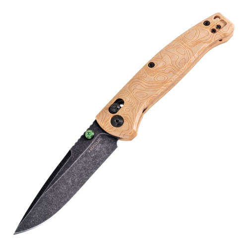 Hogue Mysto Manual Folding Drop Point Knife, Wood - 24459
