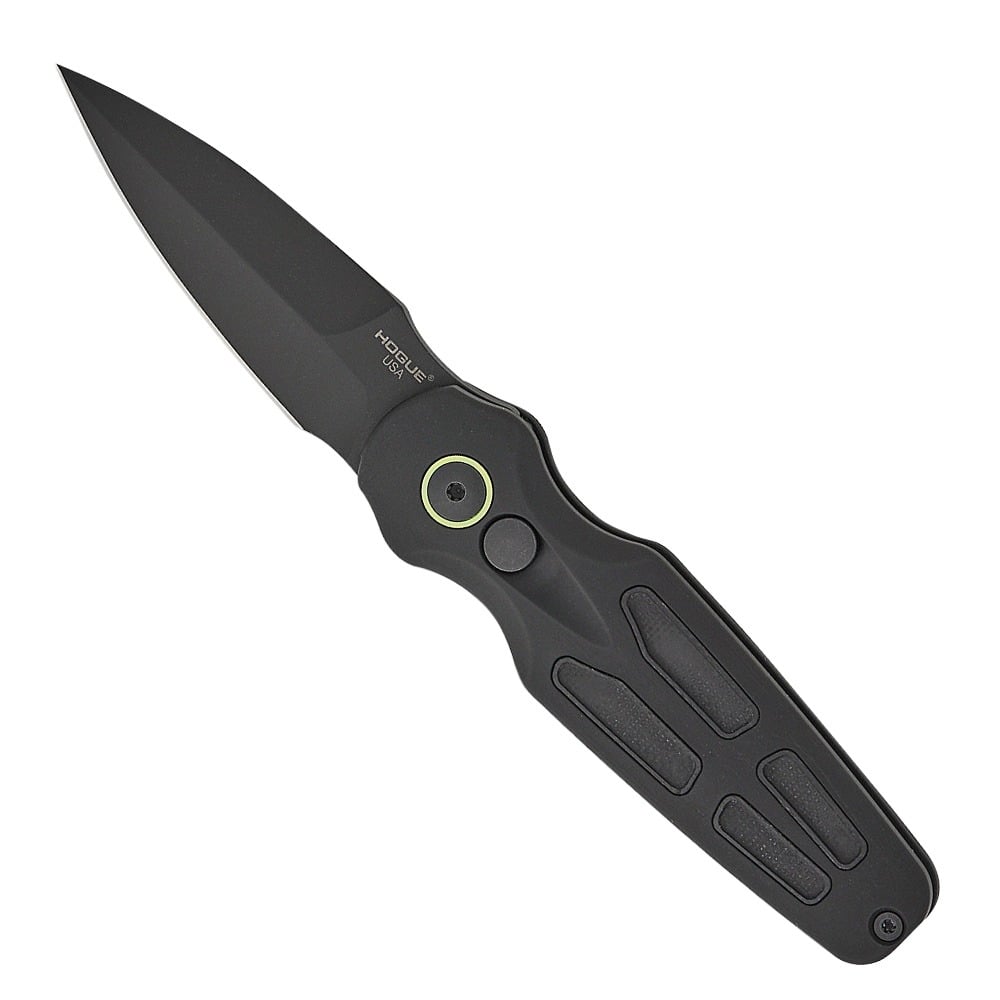 Hogue Ballista II Auto Folding Bayonet Point Knife, Black - 64232 - Hogue
