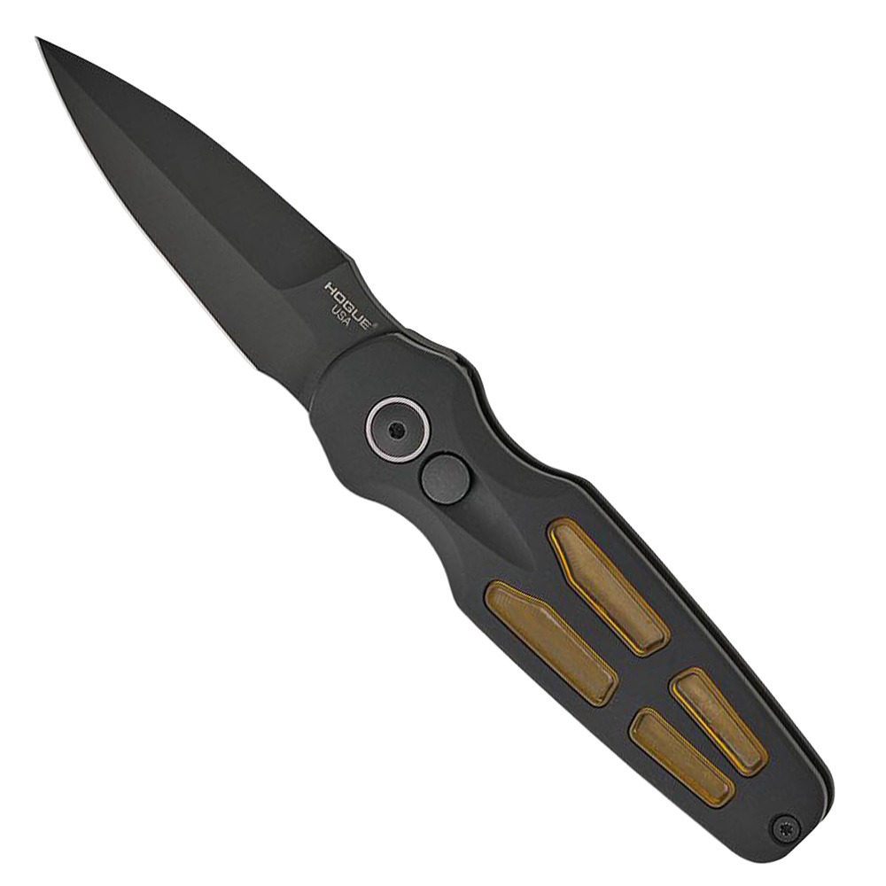Hogue Ballista II Auto Folding Bayonet Point Knife, Black/Ultem - 64236 - Hogue