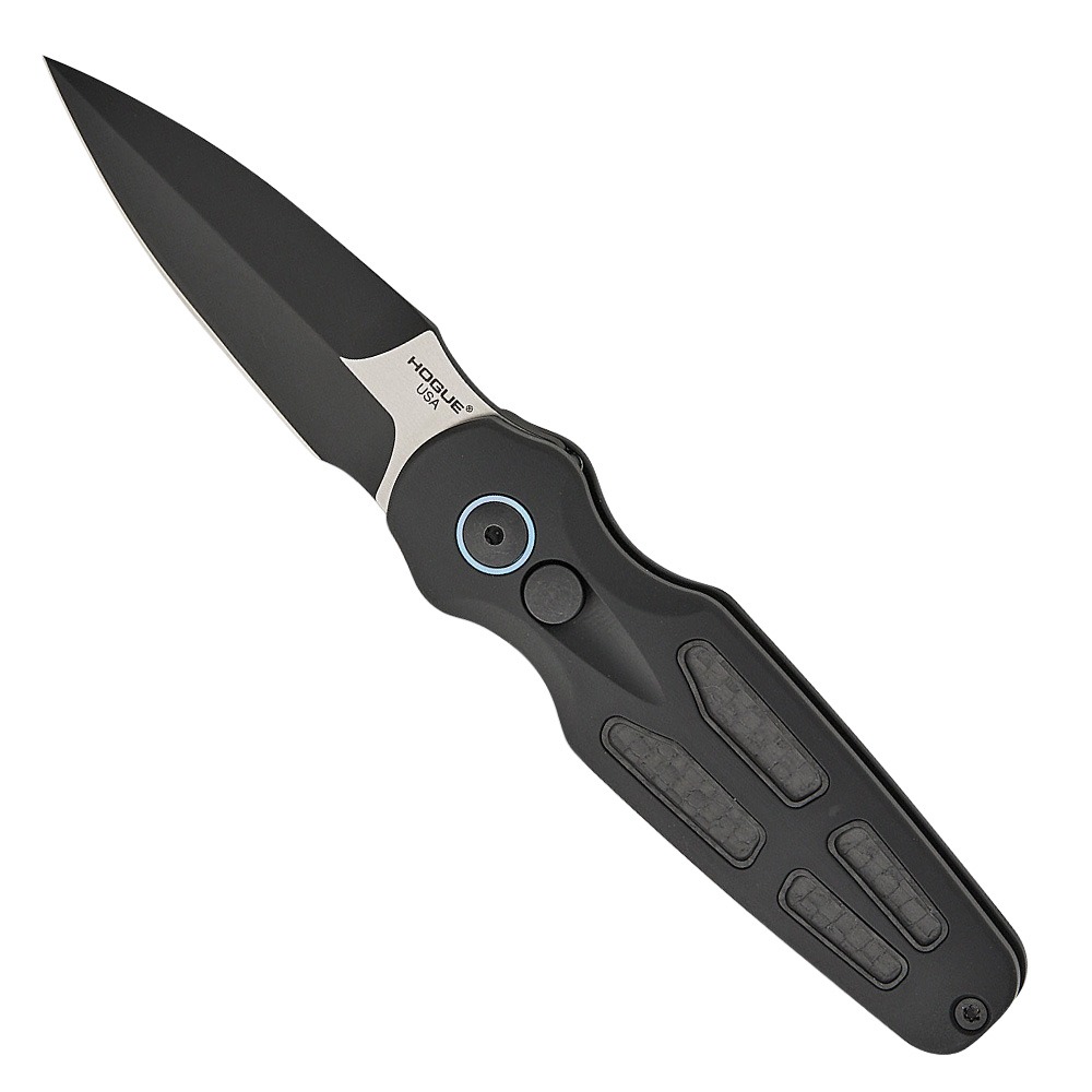 Hogue Ballista II Auto Folding Bayonet Point Knife, Carbon Fiber - 64290-LIM