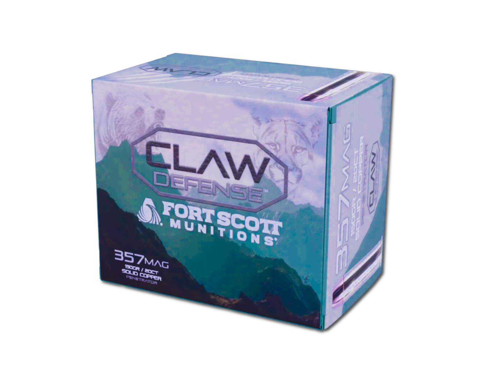 Fort Scott Munitions Claw Defense 357MAG 150gr FN Ammo, 20rds - 357mag150scvfncd