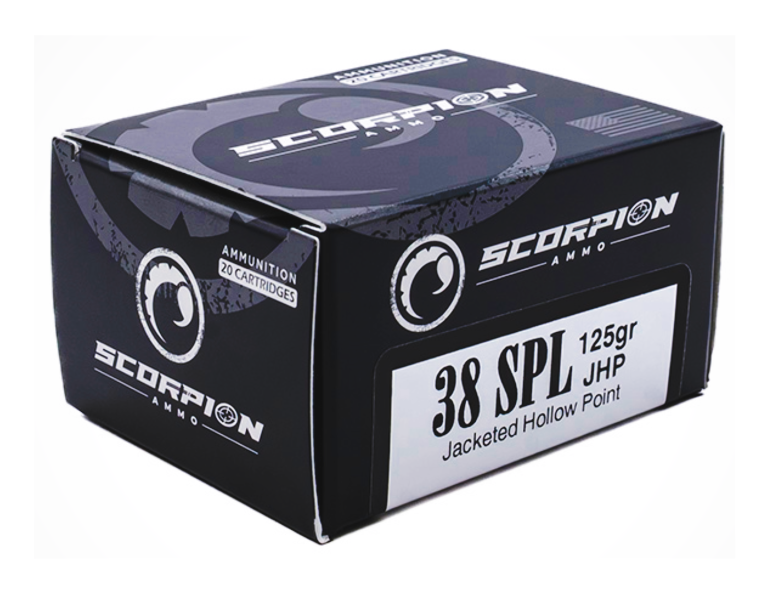 Scorpion 38 Special 125gr JHP Ammo, 20rds - 38125JHP-S20