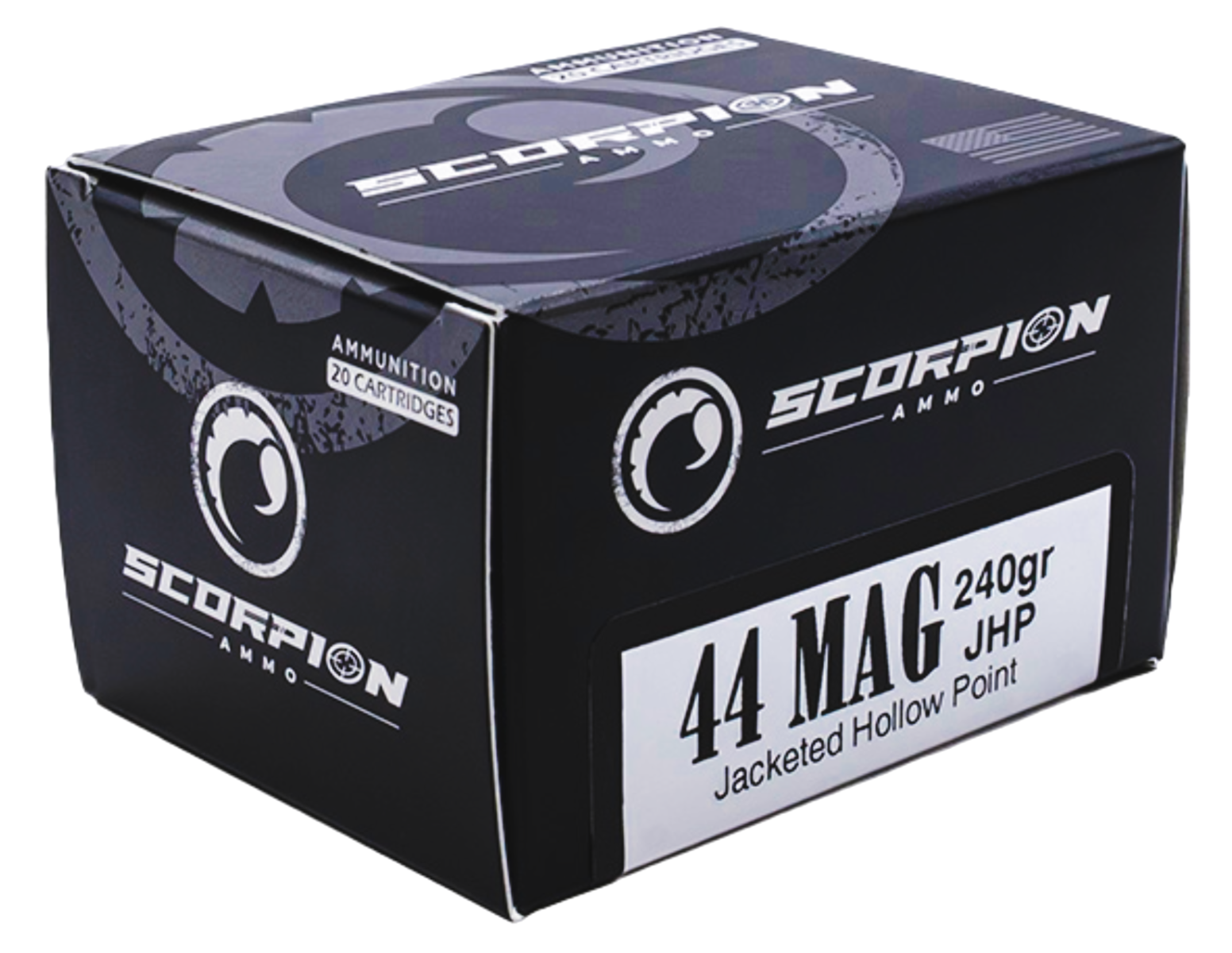 Scorpion 44 Magnum 240gr JHP Ammo, 20rds - 44M240JHPS20