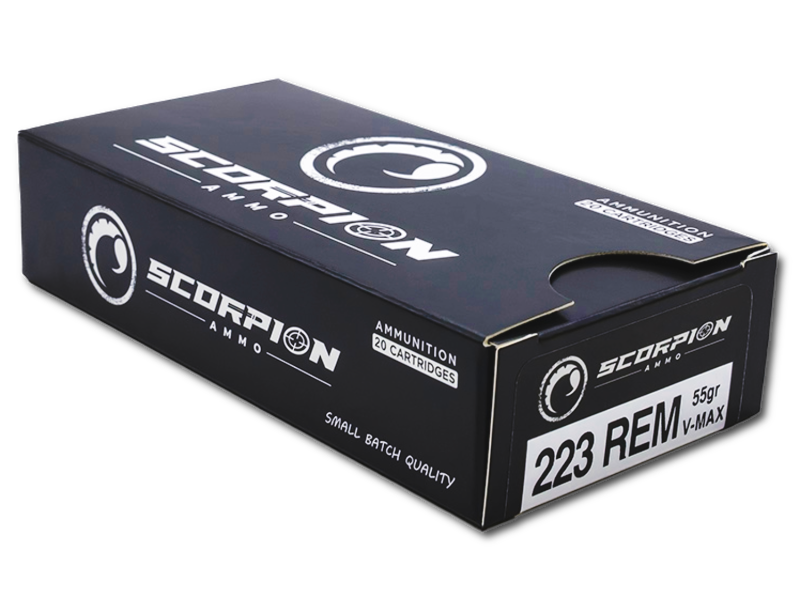 Scorpion 223 Rem 55gr VMX Ammo, 20rds - 223055VMXS20
