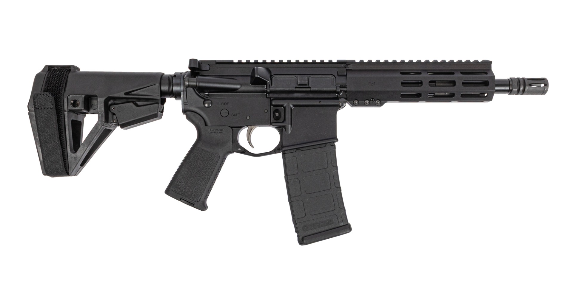 PSA 8.5" Pistol Length 5.56 NATO 1/7 Nitride 7" Lightweight Hex MLOK MOE EPT SBA5 Pistol - Palmetto State Armory