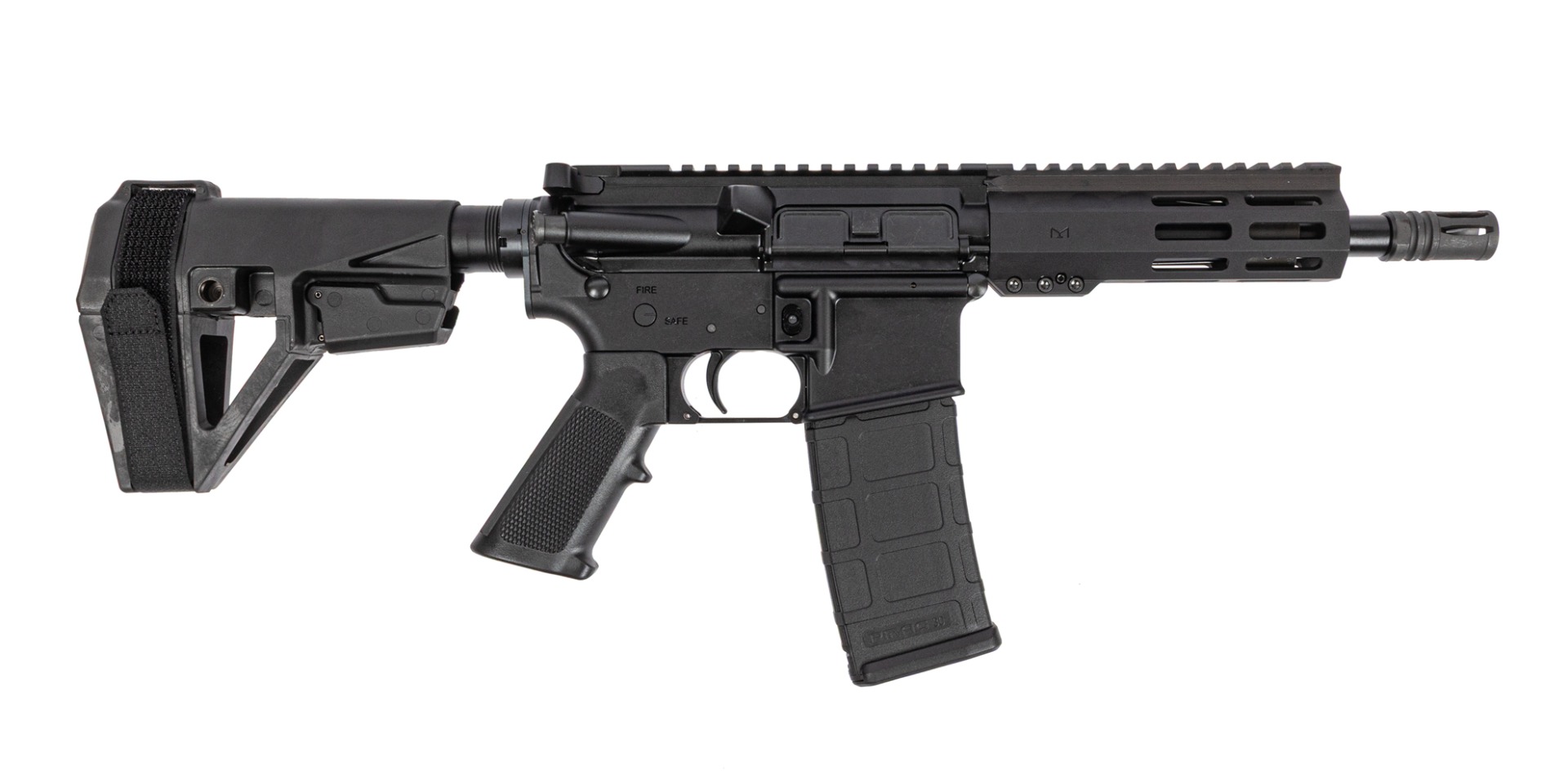 PSA 7.5" Pistol Length 300BO 1/7 Nitride 6" Lightweight Hex MLOK Classic SBA5 Pistol - Palmetto State Armory